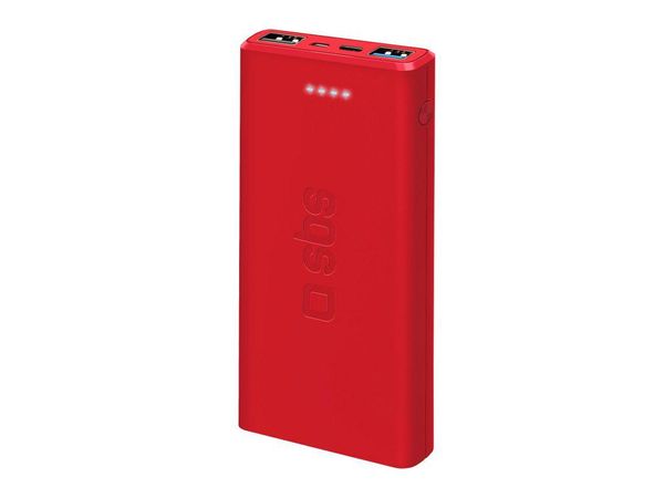 SBS Powerbank 10000mAh Czerwony TTBB10000FASTR