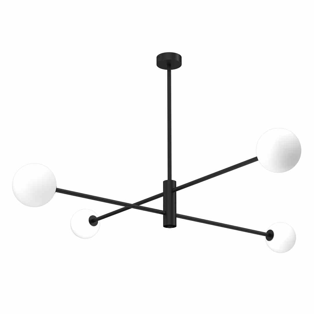 Lampa sufitowa dori czarna kule MLP8418 Milagro