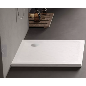 New Trendy B-0543 Brodzik MILD STONE akrylowy kwadratowy 100x100x4,5 biały
