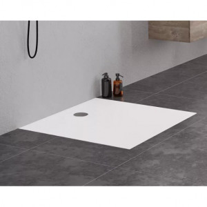 New Trendy B-0484 Brodzik NEX konglomeratowy kwadratowy 80x80x3,5 be$304 struktura