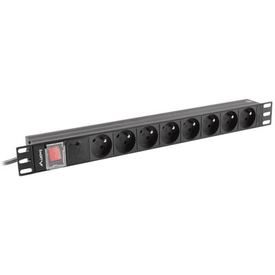 Listwa zasil.rack Pdu 1U 16A 2m 8 gn. PDU-08E-0200