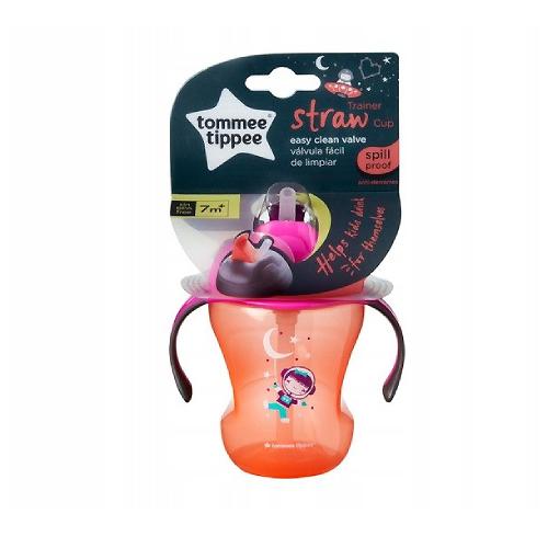 Tommee Tippee Kubek niekapek ze słomką 230ml Orange 7m+ | szybka wysyłka w 24h | szeroki wybór kubków dla dzieci w każdym wieku