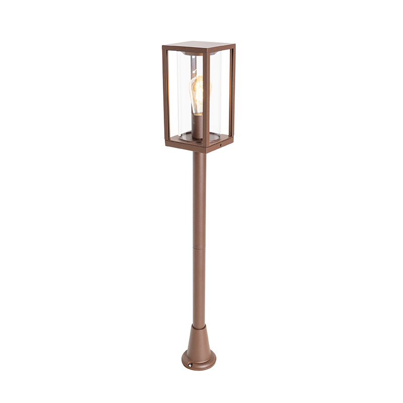 QAZQA Industrialna latarnia zewnętrzna rdzawobrązowa 100 cm IP44 - Charlois