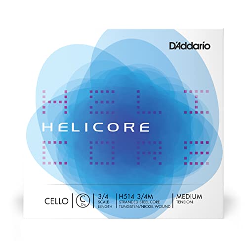 D'Addario Helicore Skala 3/4 średnie napięcie pojedynczy sznur C na wiolonczelę