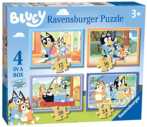 Ravensburger Bluey puzzle dla dzieci od 3 lat (12, 16, 20, 24 części)