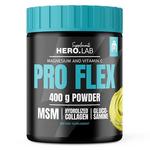 Hiro.Lab Pro Flex 400g GLUKOZAMINA SIARKA MSM KOLAGEN W PROSZKU ŚCIĘGNA STAWY KOLANA