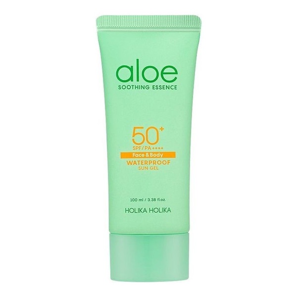 Holika Holika Aloe SPF50+ Wodoodporny żel przeciwsłoneczny z aloesem i wysokim filtrem do twarzy i ciała 100ml