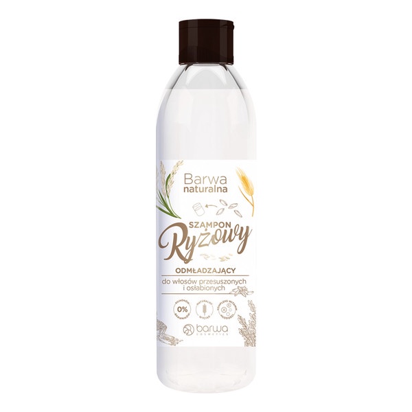 Barwa Naturalna Odmładzający Szampon Do Włosów Przesuszonych I Osłabionych Ryżowy 300ml