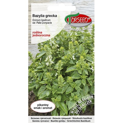 TORSEED nasiona BAZYLIA GRECKA PALLA COMPATTO 0,1 G
