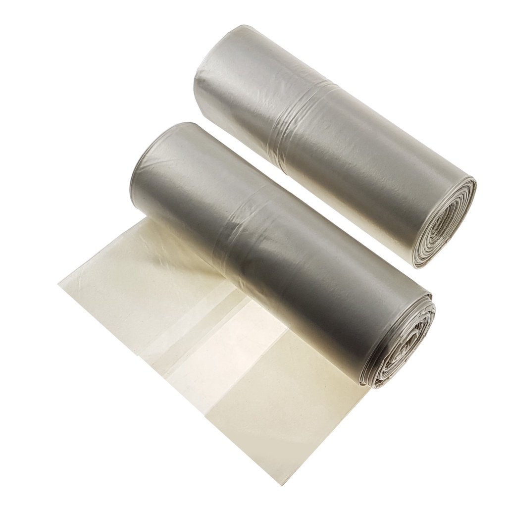 Uniwersalne worki na śmieci TRANSPARENTNE 240L GRUBE 40 mikronów (1 rolka/ 10 szt. worków)