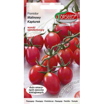 TORSEED nasiona POMIDOR CZEREŚNIOWY KOKTAJLOWY WYSOKI MALINOWY KAPTUREK 0,1 G