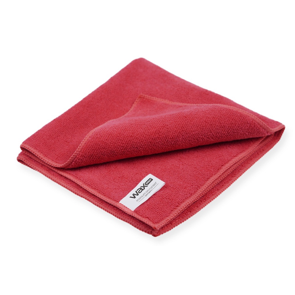 WaxPro Premium Microfiber Red Mikrofibra czerwona 40X40 cm 360 gsm