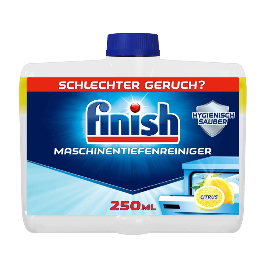 (DE) Finish, Środka do czyszczenia zmywarek o zapachu cytryny, 250 ml (PRODUKT Z NIEMIEC)
