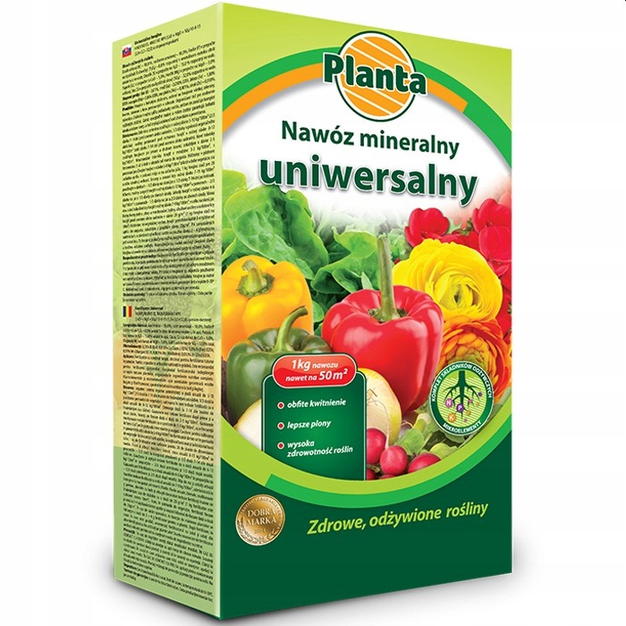 NAWÓZ OGRODOWY ROŚLINY KWIATY WARZYWA TRAWNIK 1kg
