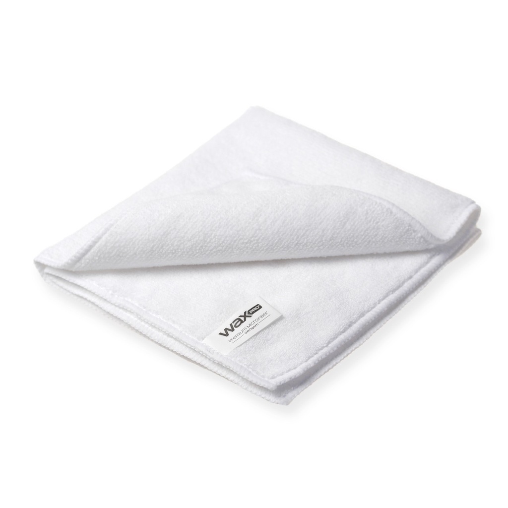WaxPro Premium Microfiber White Mikrofibra biała 40x40 cm 360 gsm