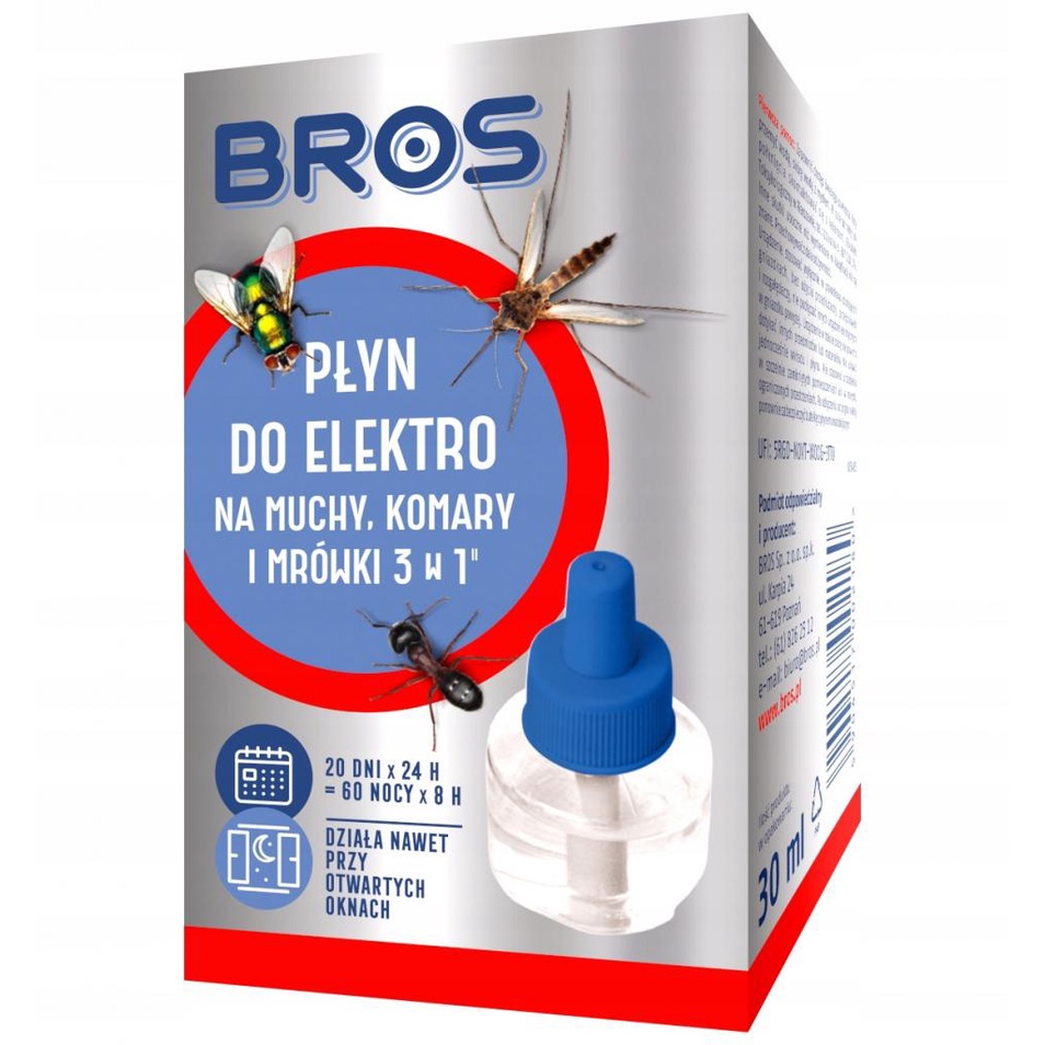 BROS Płyn do elektro na komary muchy mrówki zapas