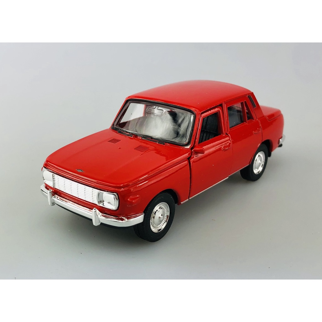 WELLY WARTBURG 353 CZERWONY 1:34 LEGENDY PRL NOWY METALOWY MODEL SAMOCHÓD