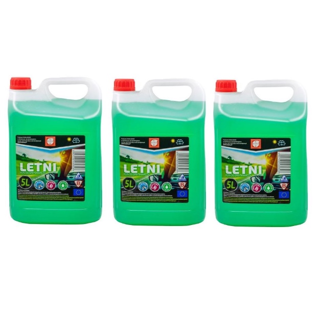 Letni PŁYN DO SPRYSKIWACZY 3x5 L - 15 L ZAPACH !
