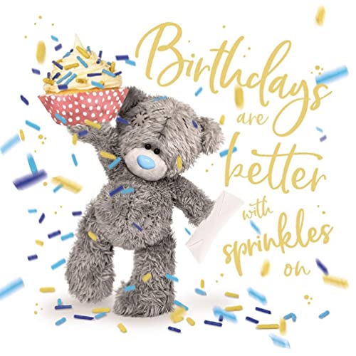 Me To You Bear Holograficzna kartka urodzinowa 3D