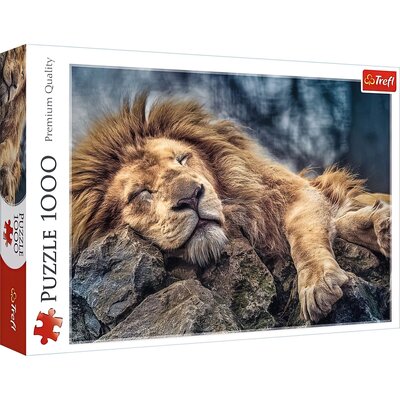 Trefl Puzzle 1000 elementów Śpiący lew 10447