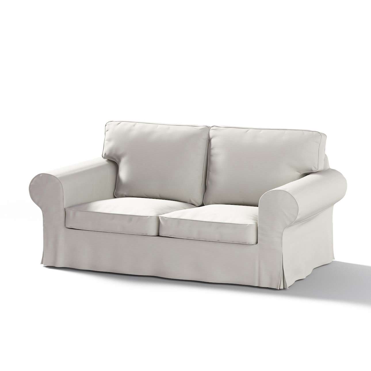 Dekoria Pokrowiec na sofę Ektorp 2-osobową rozkładaną model po 2012 Silver(jasnoszary) 200 x 90 x 73 cm Cotton Panama 1016-702-31