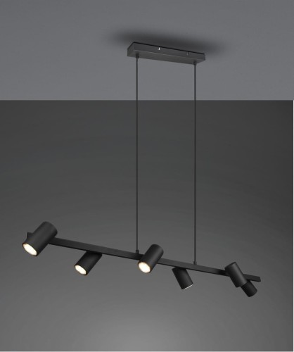 Marley lampa wisząca 6-punktowa czarna 302400632
