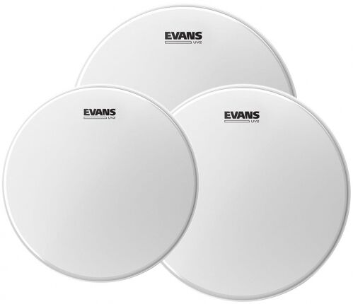 Evans UV2 powlekana perkusja Tom Pack - Rock (25 cm, 30 cm, 40 cm) ETP-UV2-R