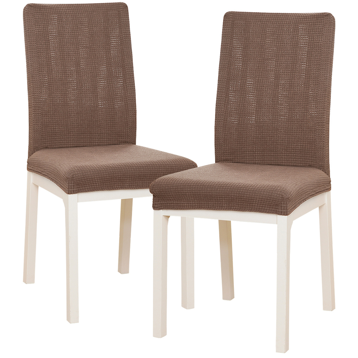 4Home Elastyczny pokrowiec na krzesło Magic clean brązowy, 45 - 50 cm, zestaw 2 szt.