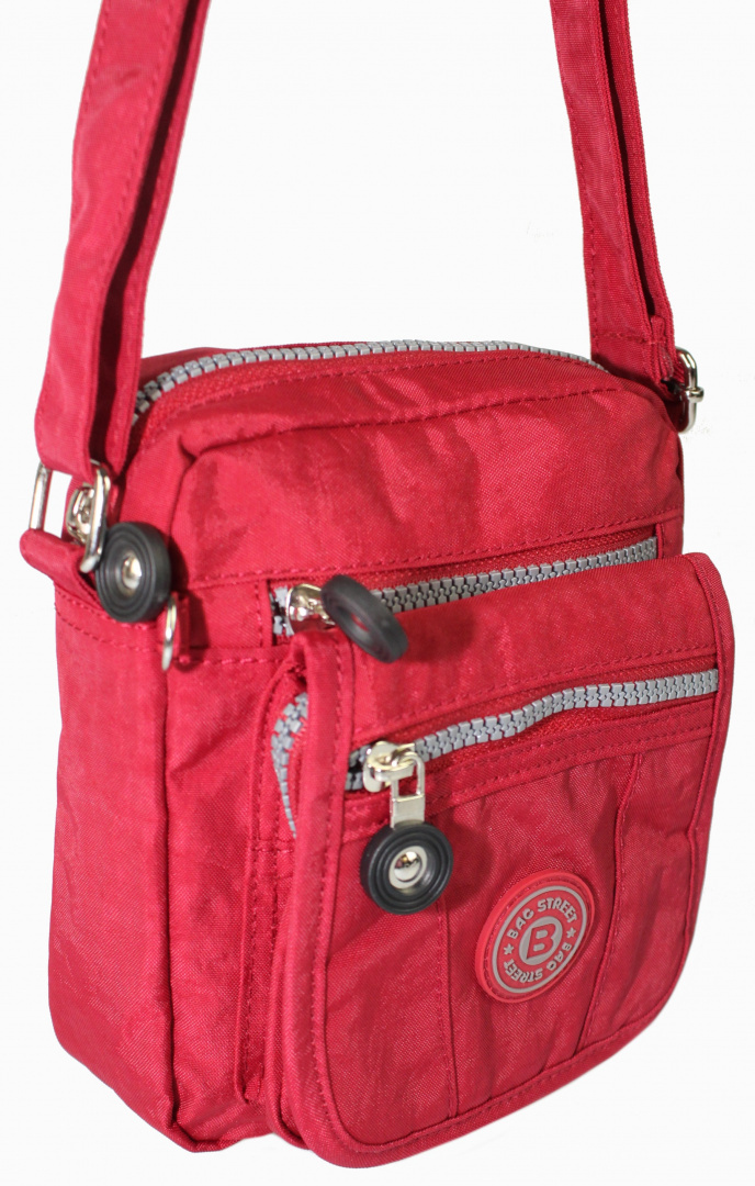 Stylowa Pozioma Torba Mała Na Ramię Bag Street NR 2225 CZERWONY