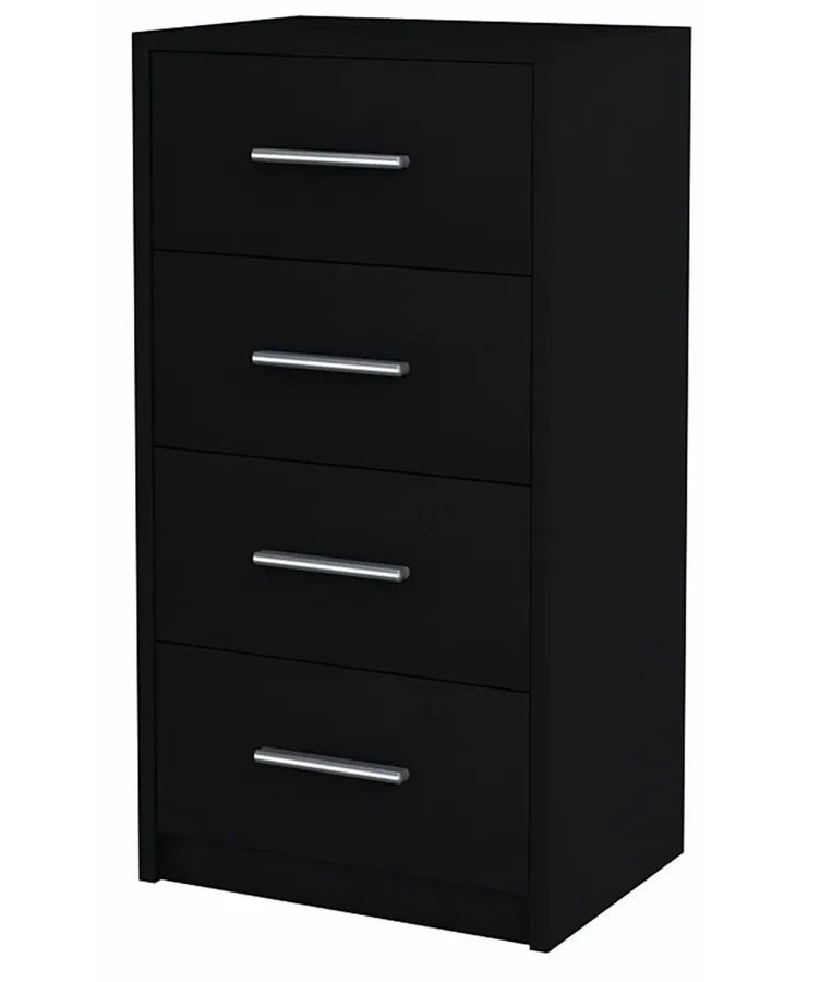 Klasyczna komoda z szufladami czarna F4-E56