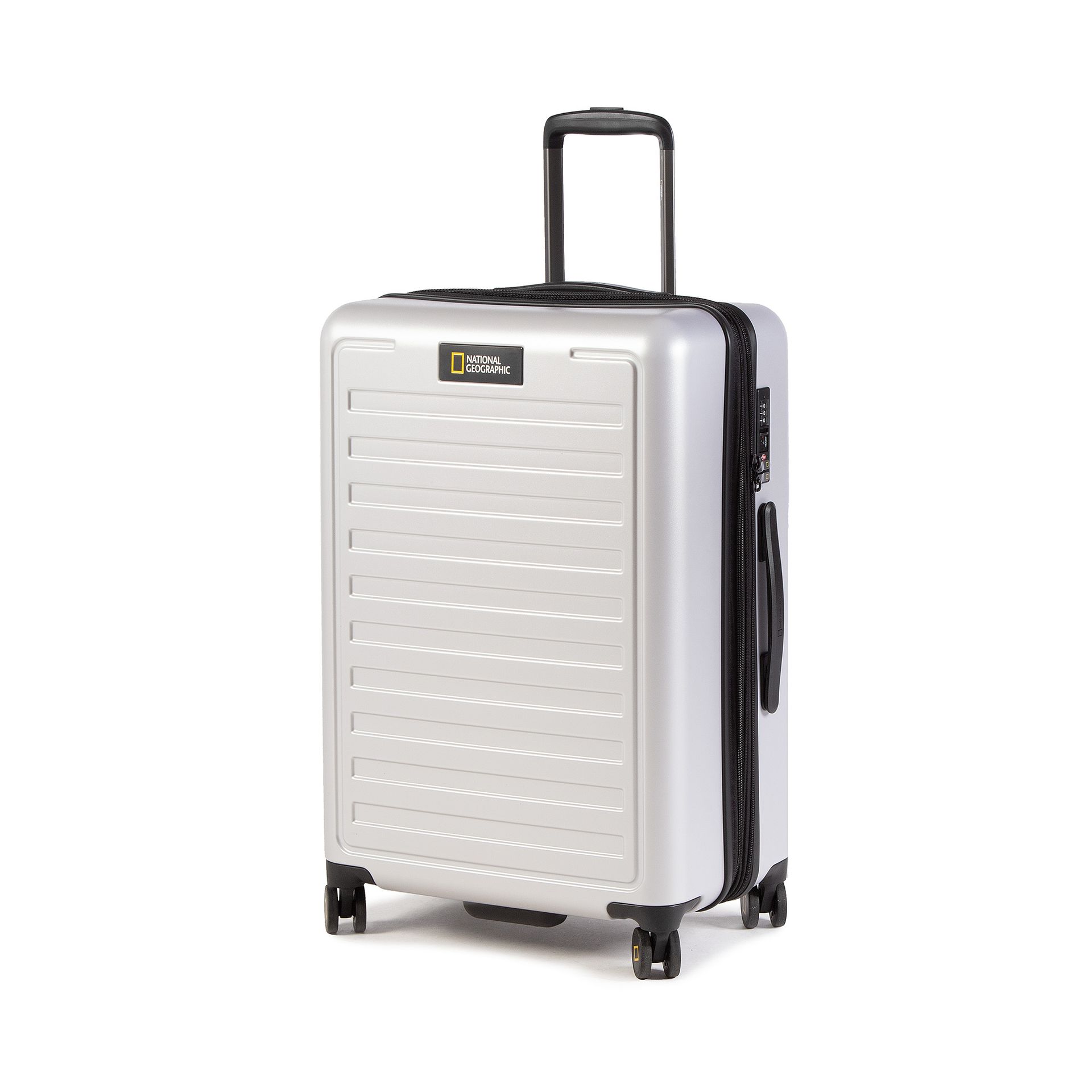 Mała Twarda Walizka NATIONAL GEOGRAPHIC - Luggage N164HA.60.23 Silver