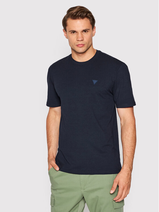 Guess T-Shirt Z2YI12 JR06K Granatowy Regular Fit