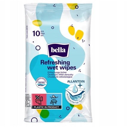 BELLA Chusteczki nawilżane odwieżajšce 10 szt BE-041-N010-001