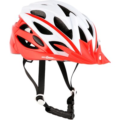 Kask rowerowy NILS EXTEREME MTW210 Biało-czerwony  rozmiar S)