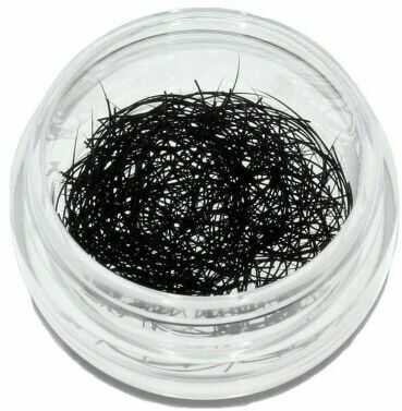 Rzęsy jedwabne pojedyncze w słoiczku 0,25 g c 0,20 18 mm