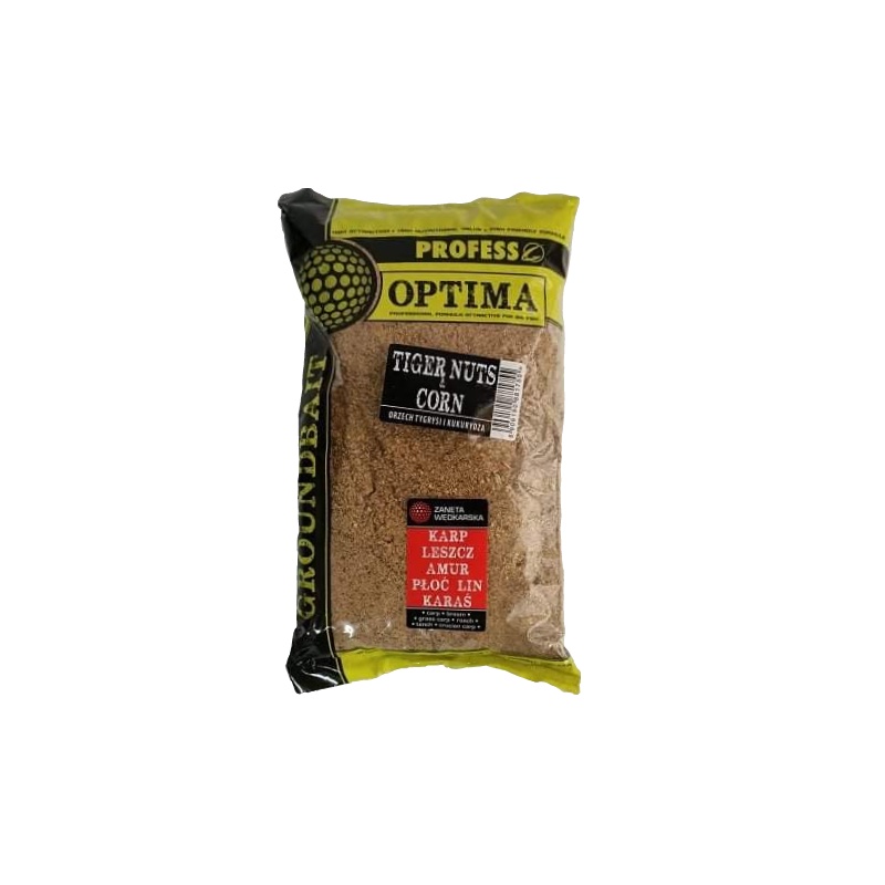 Zanęta Profess Optima 1kg - Orzech Tygrysi Kukurydza
