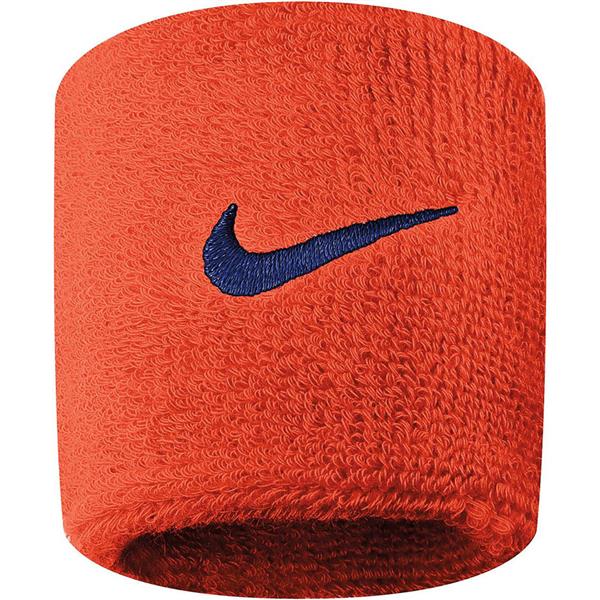 Frotki na rękę Nike Swoosh Wristbands pomarańczowe N0001565804OS