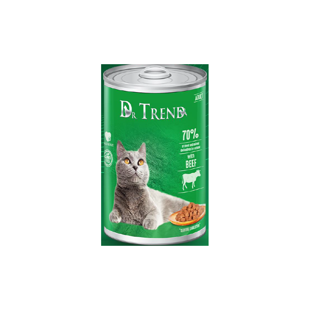 DR. TREND DLA KOTA WOŁOWINA W KAWAŁKACH W SOSIE - 400G