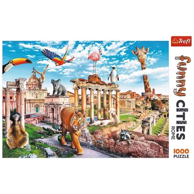 Trefl Puzzle 1000 elementów Funny Cities Dziki Rzym