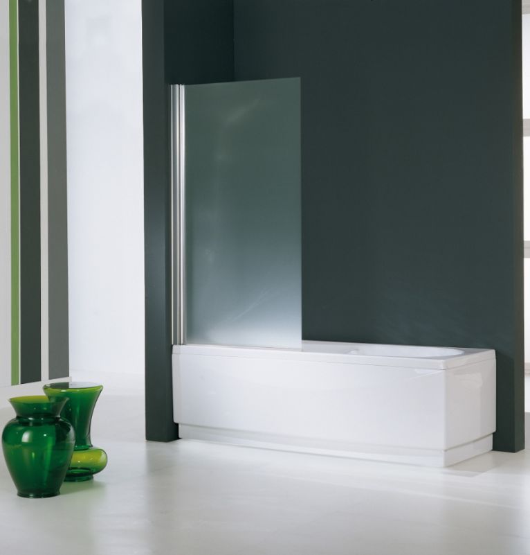 Novellini Aurora 1 Parawan jednoczęściowy wahadłowy 70x150 cm profile chrom szkło przezroczyste AURORAN170-1K