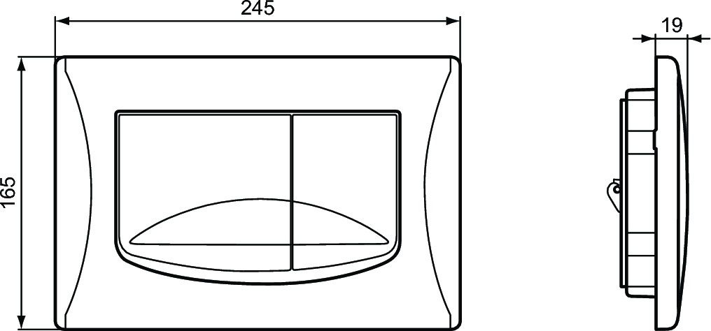 Ideal Standard ProSys Solea Przycisk WC biały R0109AC