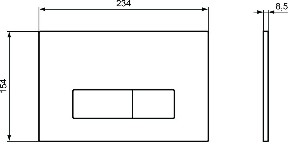 Ideal Standard ProSys Oleas Przycisk WC biały R0119AC
