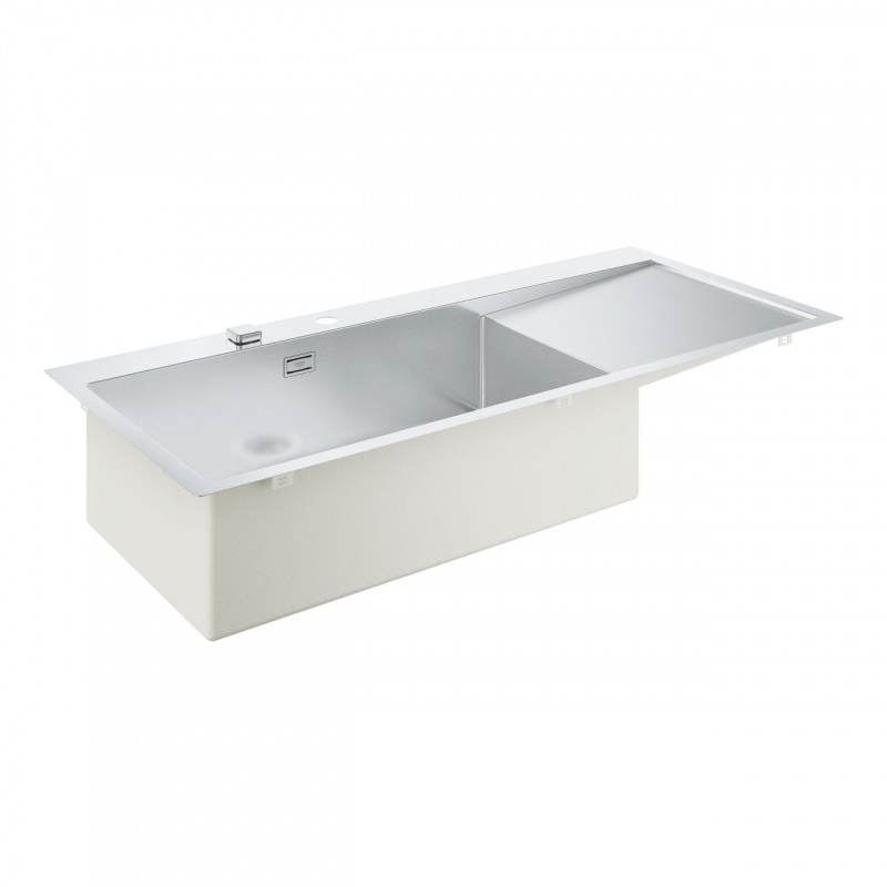 Grohe K1000 Zlewozmywak stalowy jednokomorowy 116x52 cm lewy stal szlachetna 31581SD1