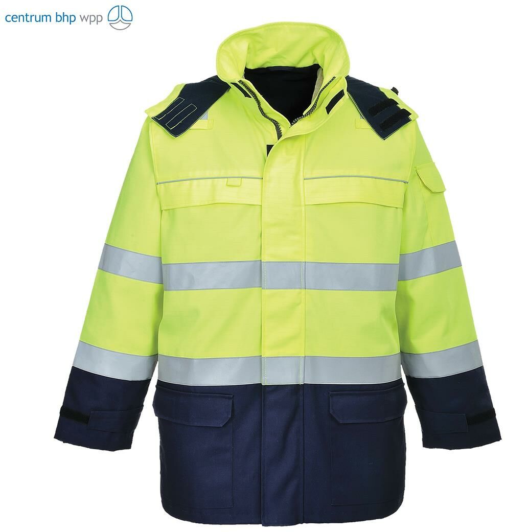 PORTWEST FR79 KURTKA OSTRZEGAWCZA BIZFLAME MULTI ARC; ŻÓŁTY/GRANATOWY