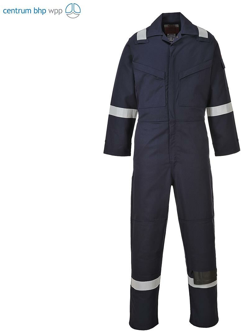 PORTWEST FR50 KOMBINEZON TRUDNOPALNY I ANTYSTATYCZNY 350G; GRANATOWY
