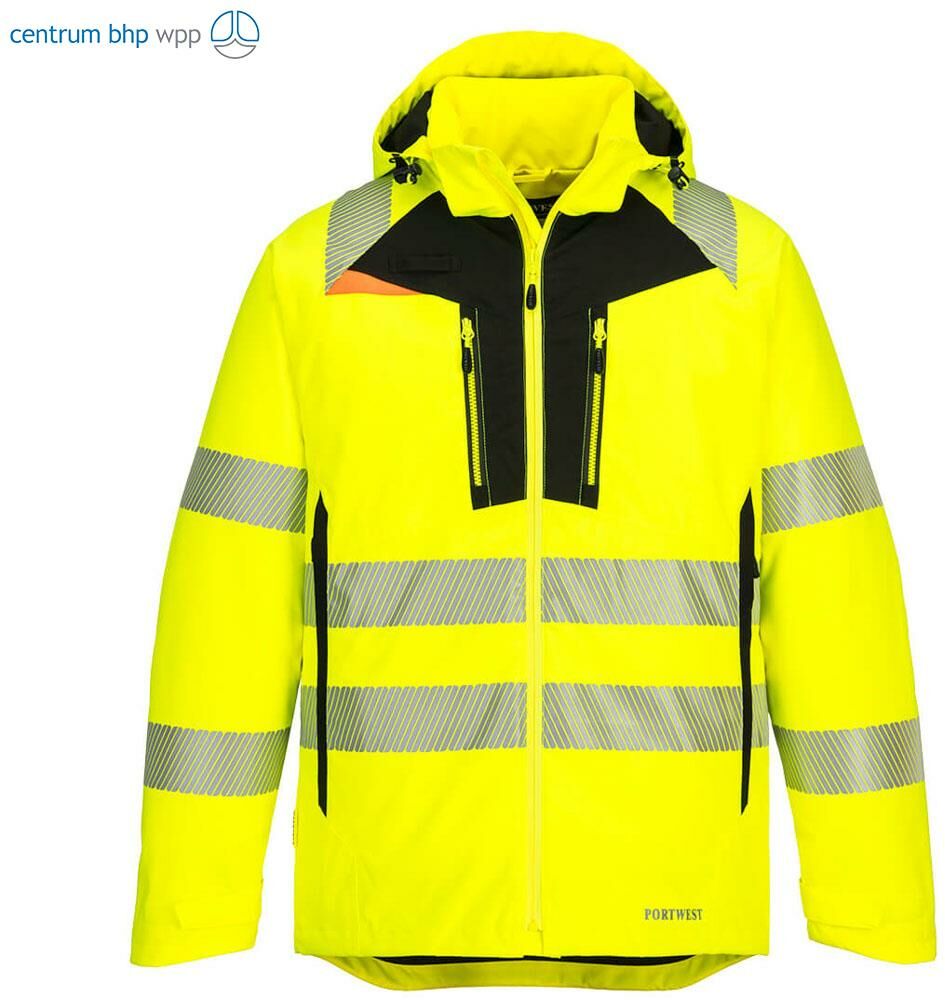 PORTWEST DX461 ZIMOWA KURTKA OSTRZEGAWCZA DX4; ŻÓŁTY/CZARNY