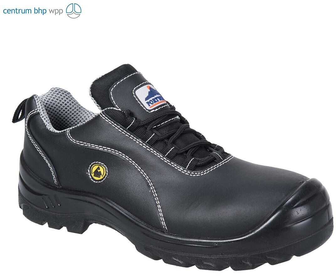 PORTWEST FC02 PÓŁBUT SKÓRZANY PORTWEST COMPOSITELITE ESD S1; CZARNY