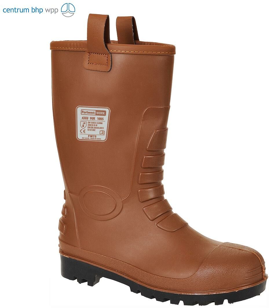 PORTWEST FW75 BUT WYSOKI NEPTUNE RIGGER S5 CI; JASNY BRĄZ