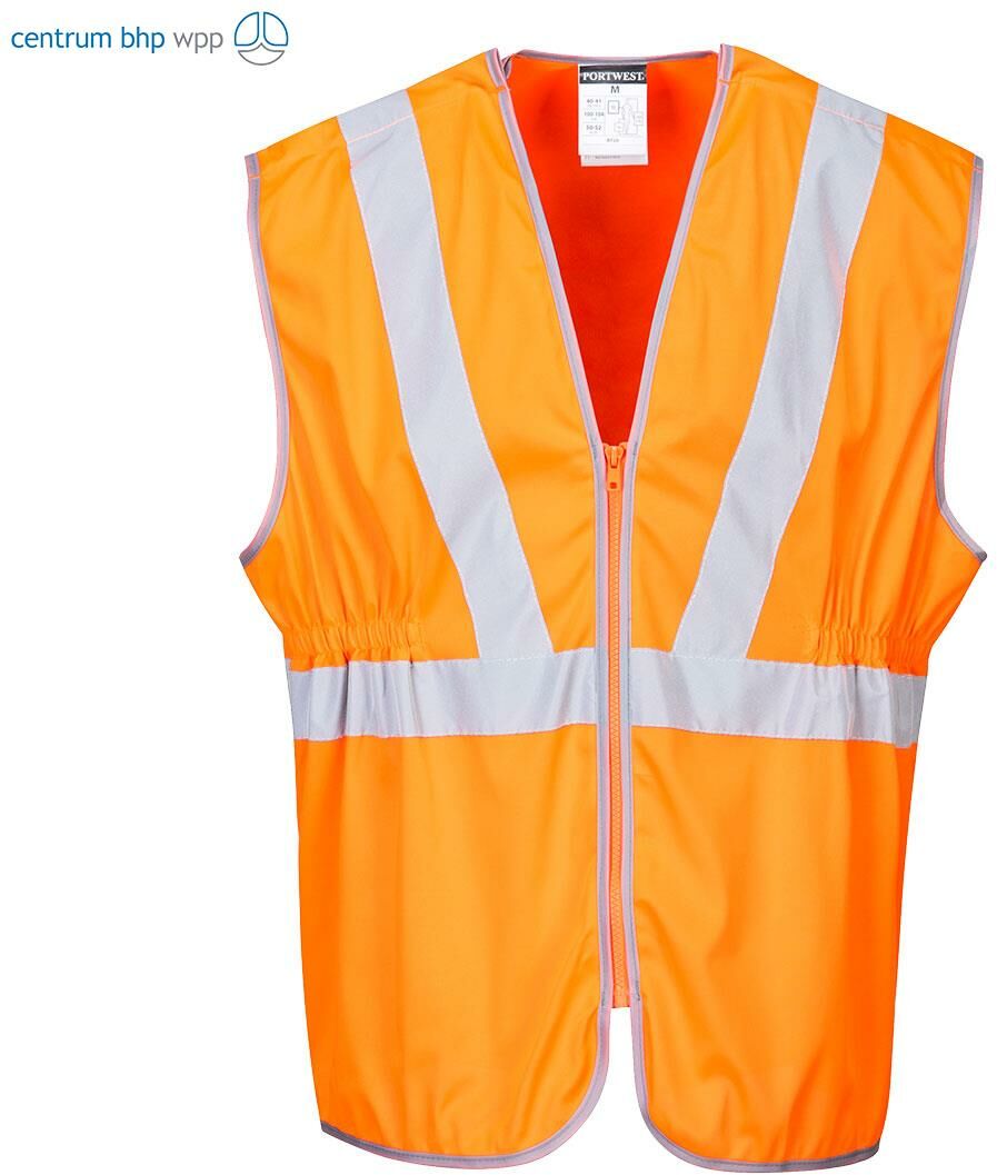 PORTWEST RT20 DŁUGA KAMIZELKA OSTRZEGAWCZA RIS ; POMARAŃCZOWY