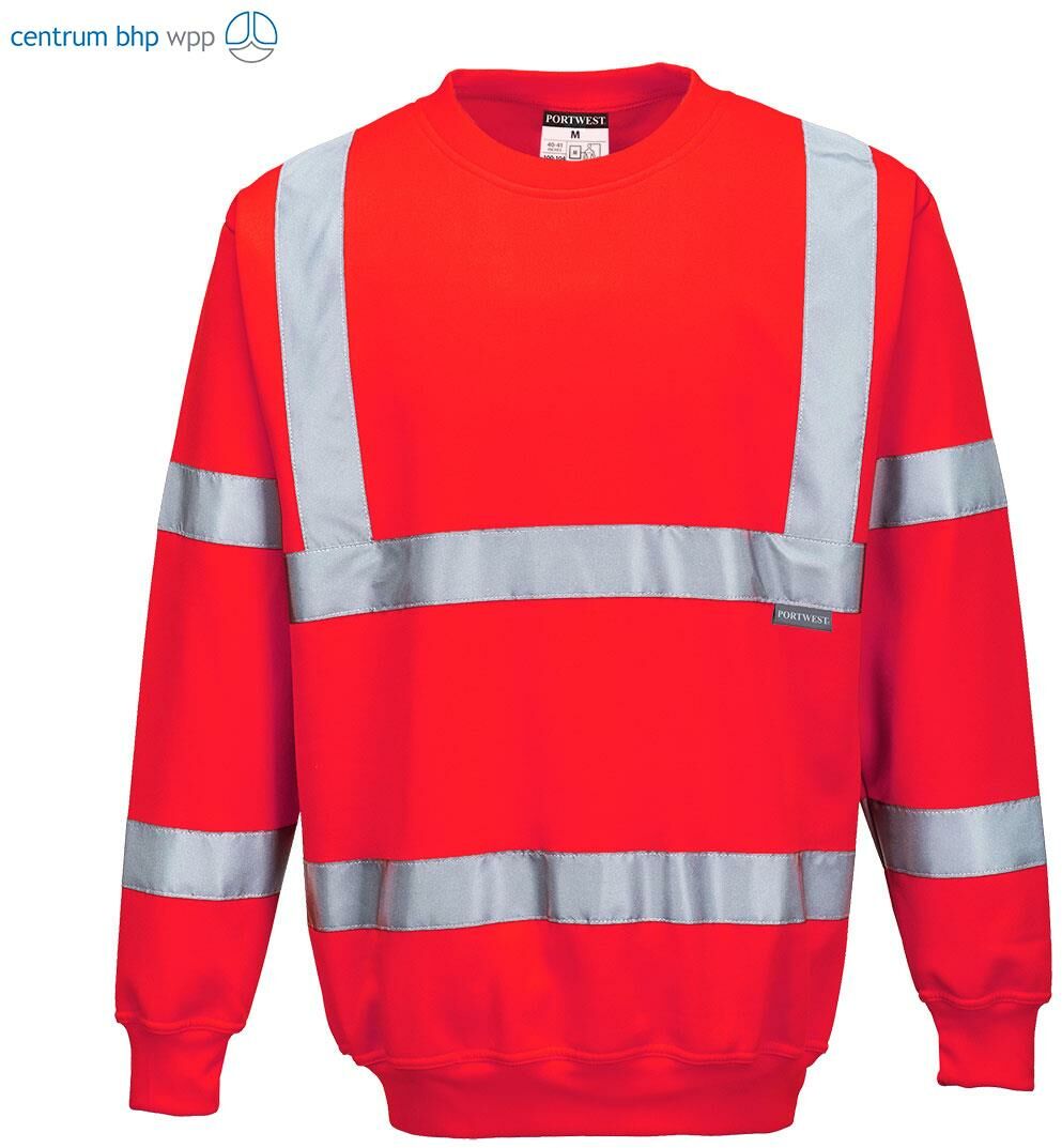 PORTWEST B303 BLUZA OSTRZEGAWCZA; CZERWONY